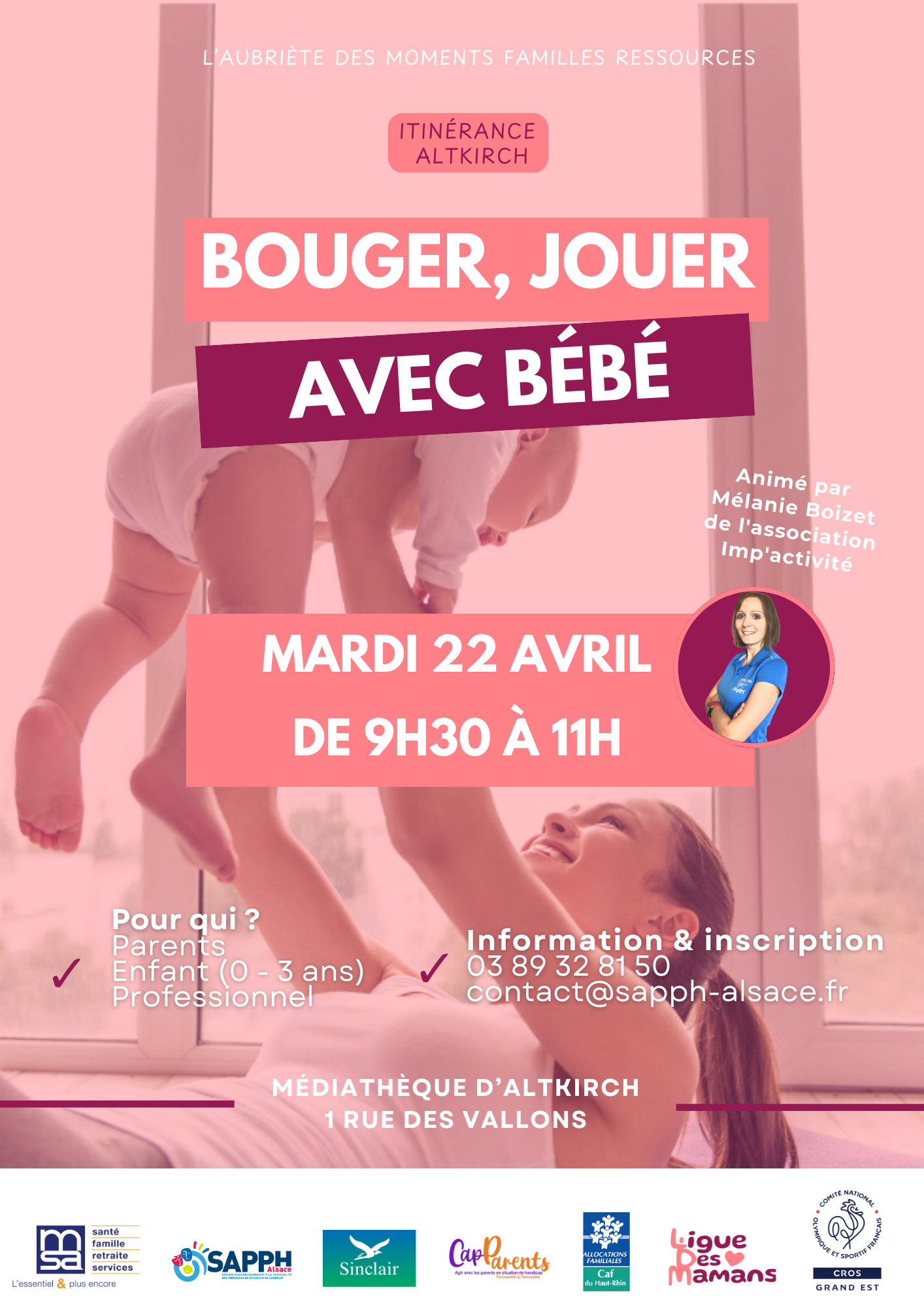 Bouger, Jouer avec bébé à Altkirch 🍼🤸‍♀️