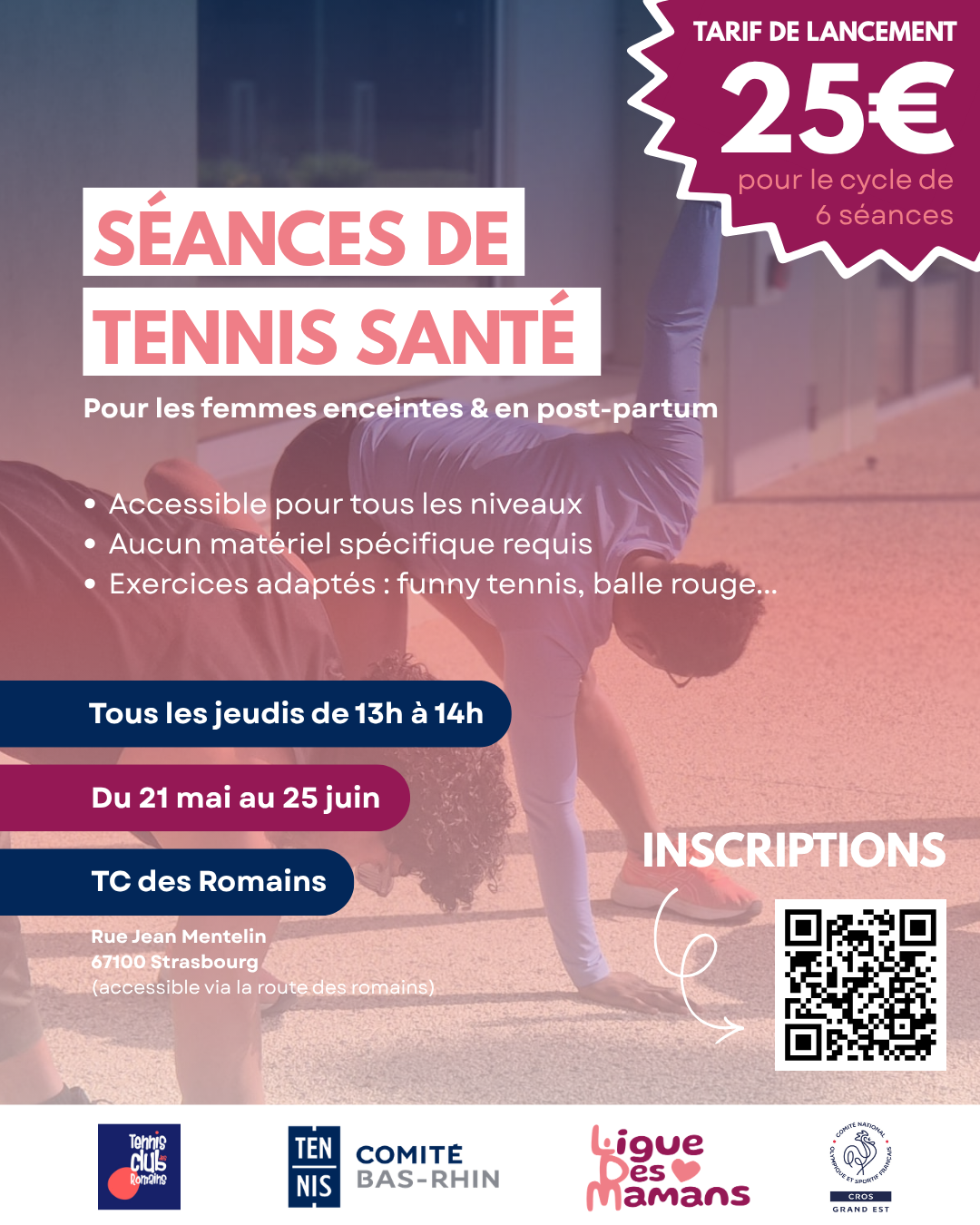 Tennis Santé pour les mamans !